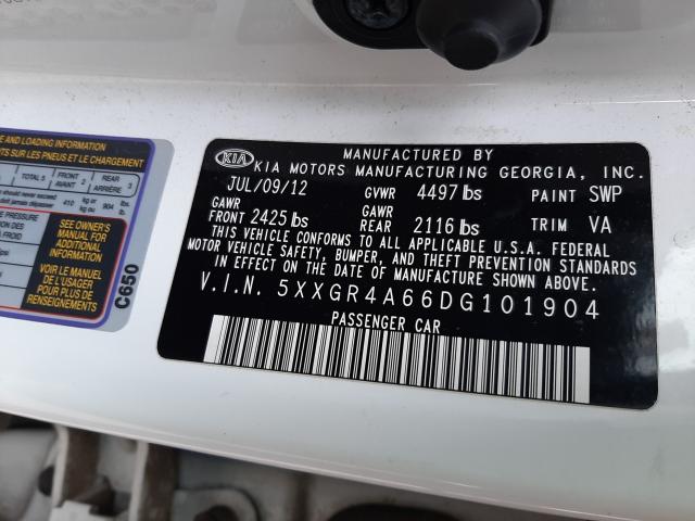 2013 KIA OPTIMA SX 5XXGR4A66DG101904