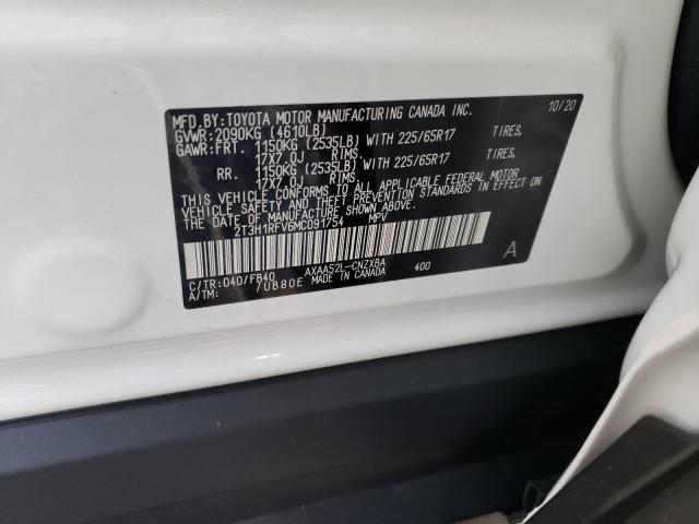 2021 TOYOTA RAV4 LE 2T3H1RFV6MC091754