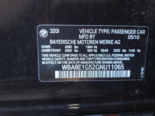 2016 BMW 320 I - WBA8E1G52GNU11065