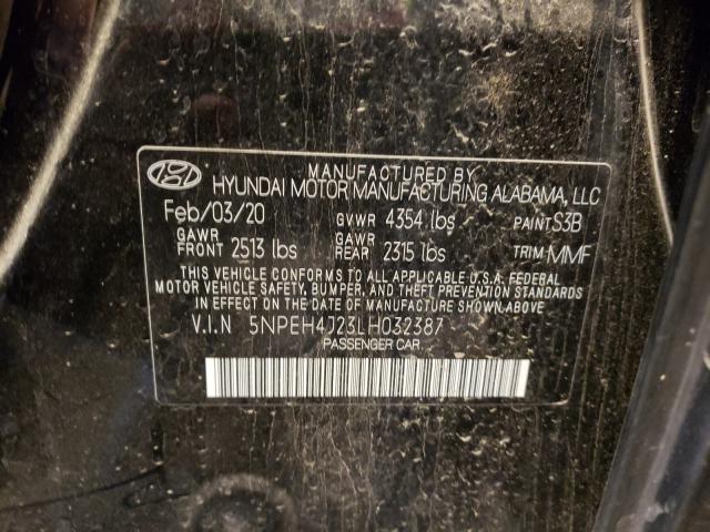 2020 HYUNDAI SONATA LIM 5NPEH4J23LH032387