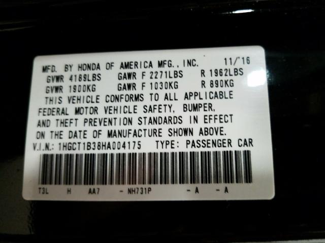 2017 HONDA ACCORD LX- 1HGCT1B38HA004175
