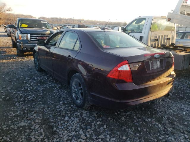 2012 FORD FUSION S 3FAHP0GA7CR283567