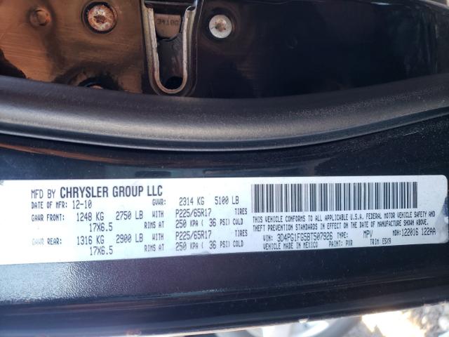 2011 DODGE JOURNEY MA 3D4PG1FG5BT507926