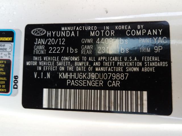 2013 HYUNDAI GENESIS CO KMHHU6KJ9DU079887