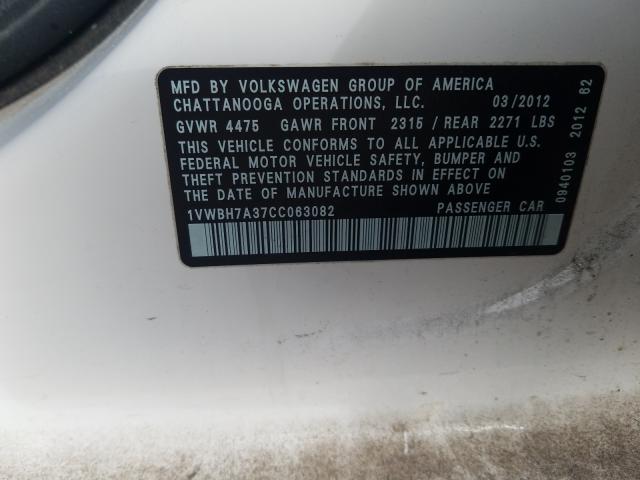 Фото: 1VWBH7A37CC063082 - 10