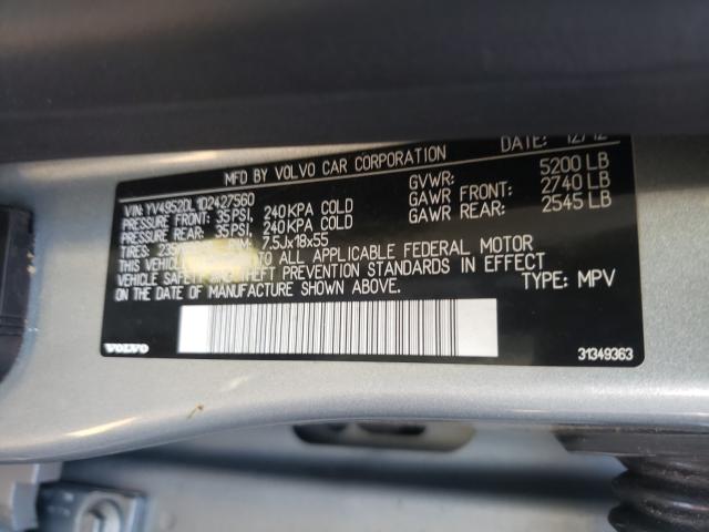 2013 VOLVO XC60 3.2 YV4952DL1D2427560