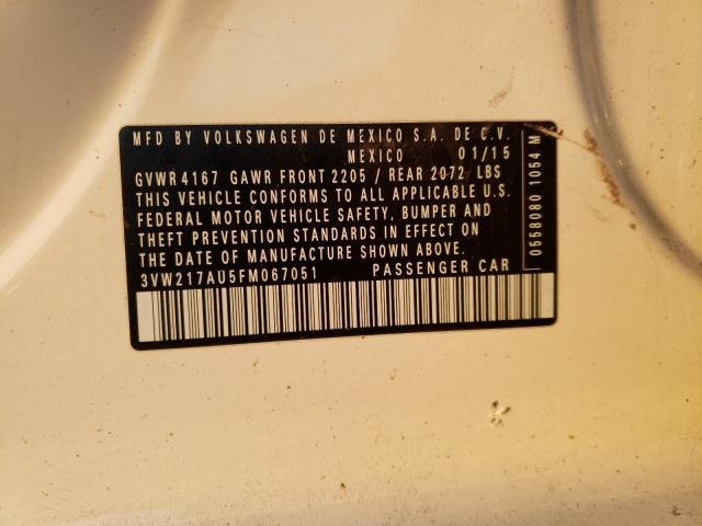 2015 VOLKSWAGEN GOLF 3VW217AU5FM067051