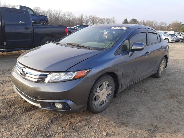 2012 HONDA CIVIC HYBR JHMFB4F39CS002236