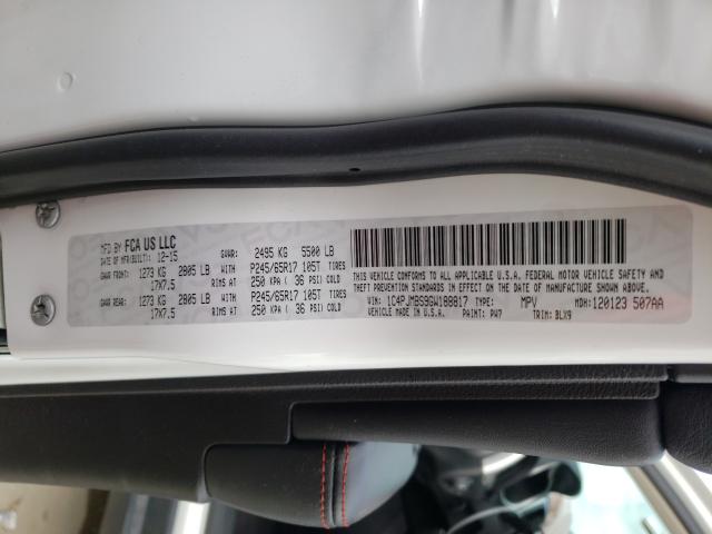 2016 JEEP CHEROKEE T 1C4PJMBS9GW188817