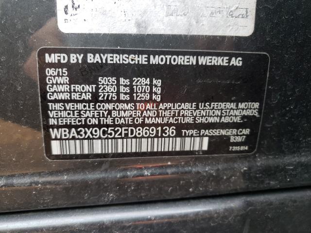 2015 BMW 335 XIGT WBA3X9C52FD869136