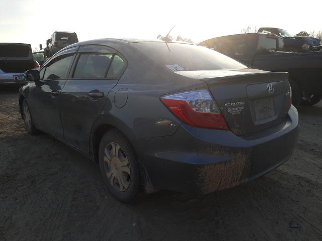 2012 HONDA CIVIC HYBR JHMFB4F39CS002236