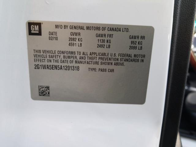 2010 CHEVROLET IMPALA LS 2G1WA5EN5A1201318