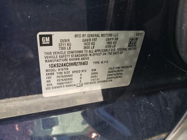 2017 GMC YUKON SLE 1GKS2AKC8HR278463