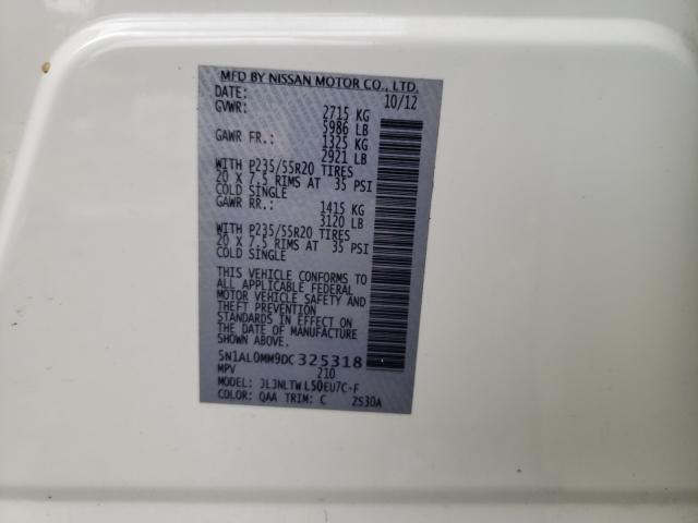 2013 INFINITI JX35 5N1AL0MM9DC325318