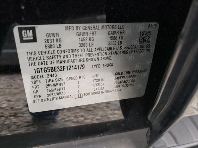 2015 GMC CANYON 1GTG5BE32F1214179