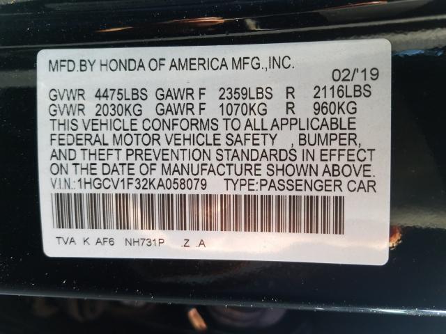 2019 HONDA ACCORD SPO - 1HGCV1F32KA058079