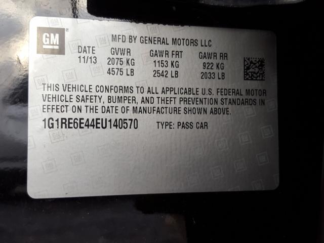 VIN 1G1RE6E44EU140570 2014 Chevrolet Volt no.10