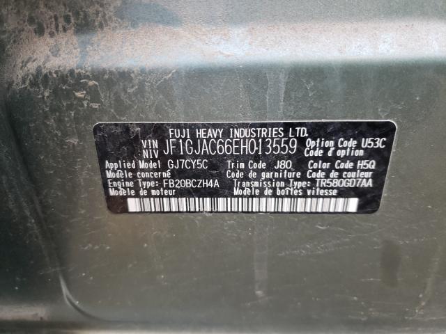 2014 SUBARU IMPREZA PR JF1GJAC66EH013559
