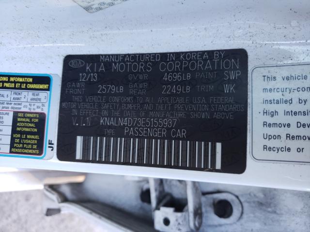 2014 KIA CADENZA PR KNALN4D73E5155937