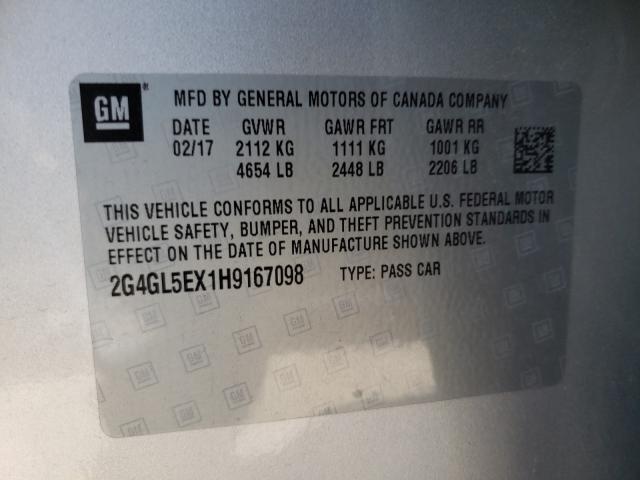 2017 BUICK REGAL SPOR 2G4GL5EX1H9167098