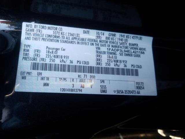 2014 FORD FOCUS ST 1FADP3L94EL421188