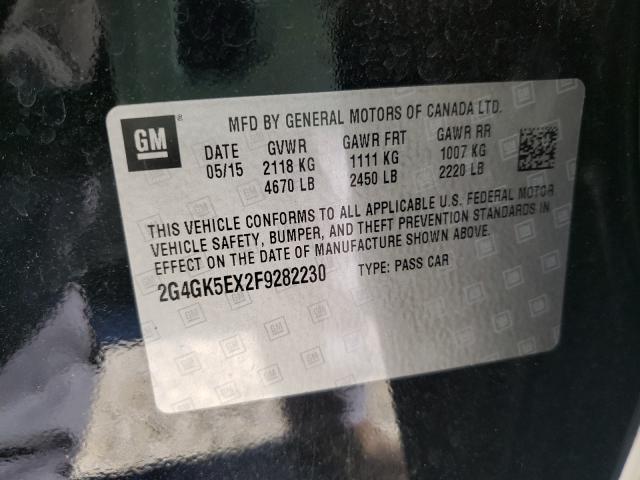 2015 BUICK REGAL 2G4GK5EX2F9282230