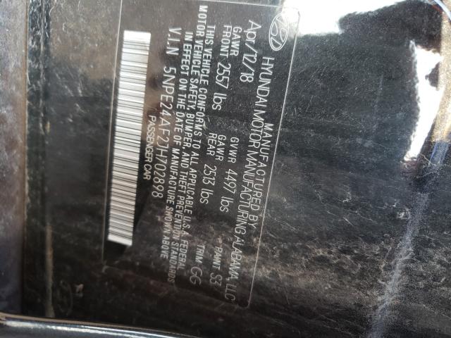 2018 HYUNDAI SONATA SE 5NPE24AF2JH702898