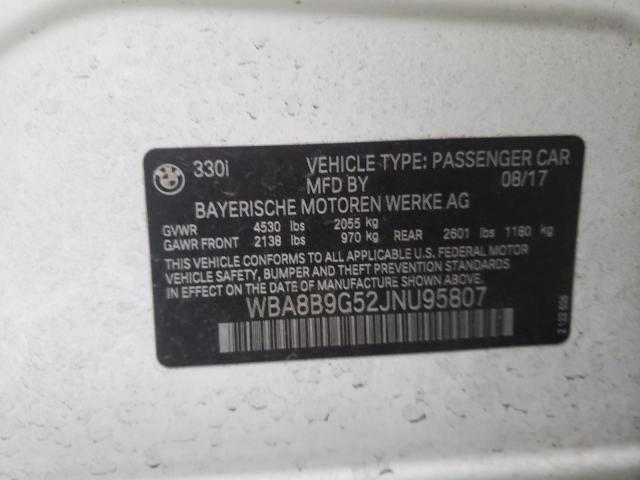 2018 BMW 330 I - WBA8B9G52JNU95807