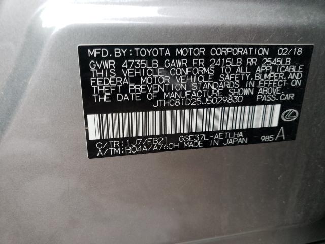 2018 LEXUS IS 300 JTHC81D25J5029830