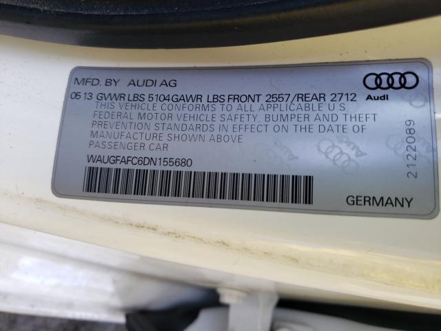 2013 AUDI A6 PREMIUM WAUGFAFC6DN155680
