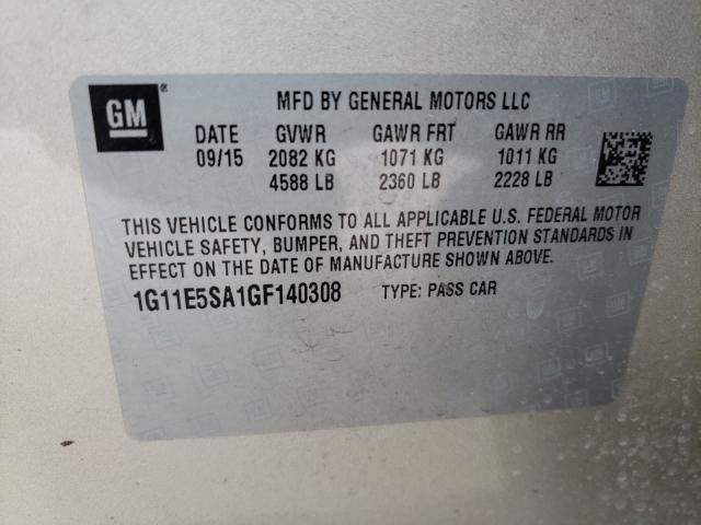 2016 CHEVROLET MALIBU LIM 1G11E5SA1GF140308