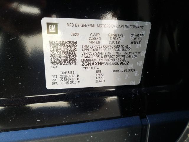 2020 CHEVROLET EQUINOX LS 2GNAXHEV5L6269682