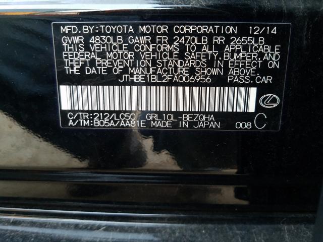 2015 LEXUS GS 350 JTHBE1BL2FA006956
