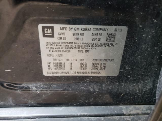 2014 BUICK ENCORE CON KL4CJBSB9EB547326