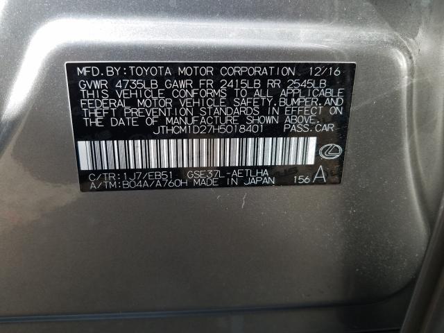 2017 LEXUS IS 300 JTHCM1D27H5018401
