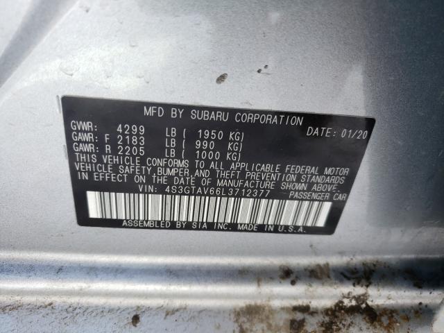 2020 SUBARU IMPREZA PR 4S3GTAV66L3712377
