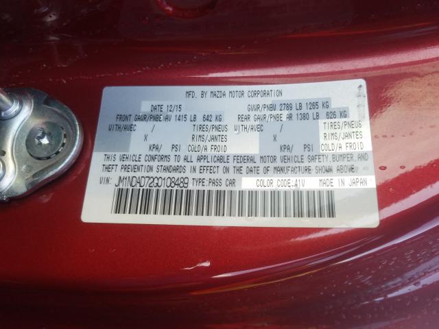 2016 MAZDA MX-5 MIATA JM1NDAD72G0108489