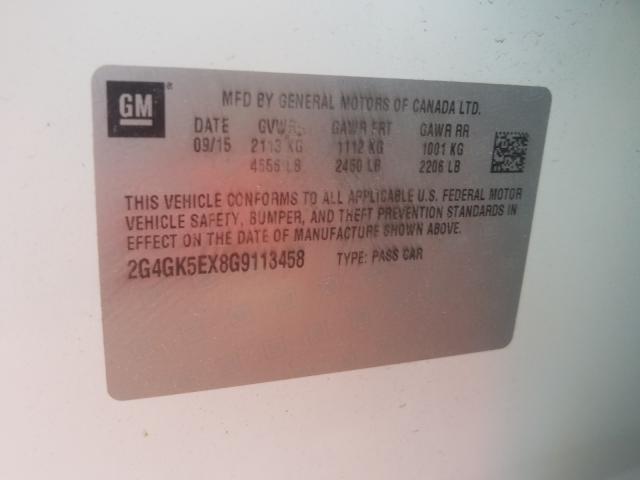 2016 BUICK REGAL 2G4GK5EX8G9113458