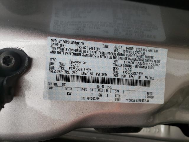 2017 FORD C-MAX SE 1FADP5AU9HL104207