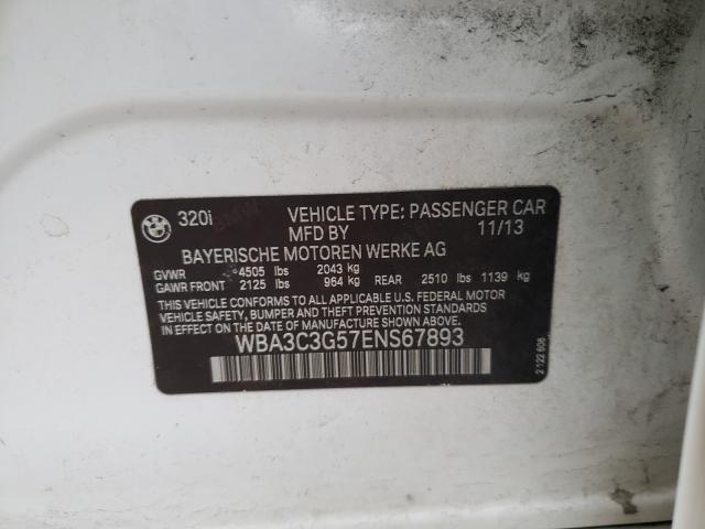 2014 BMW 320 I XDRI WBA3C3G57ENS67893