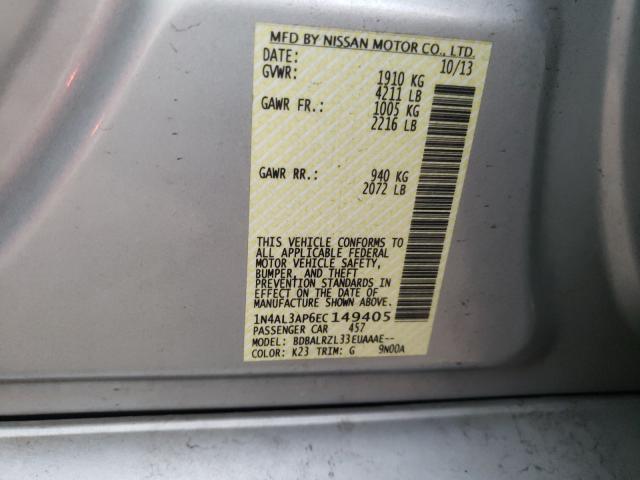 2014 NISSAN ALTIMA 1N4AL3AP6EC149405