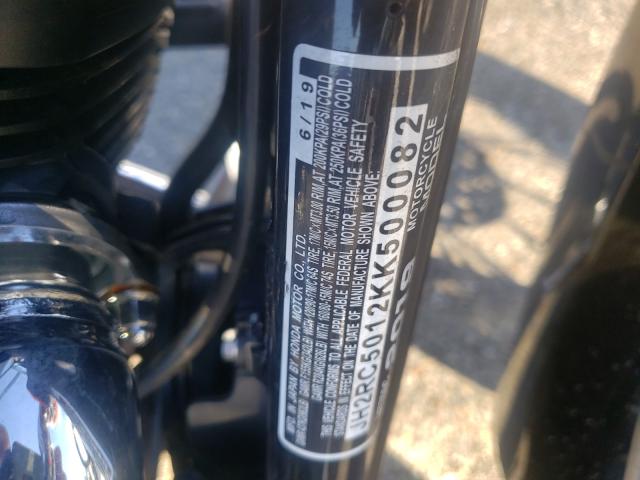 2019 HONDA VT750 C JH2RC5012KK500082