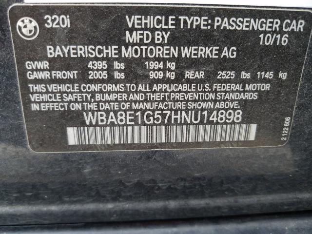 2017 BMW 320 I WBA8E1G57HNU14898