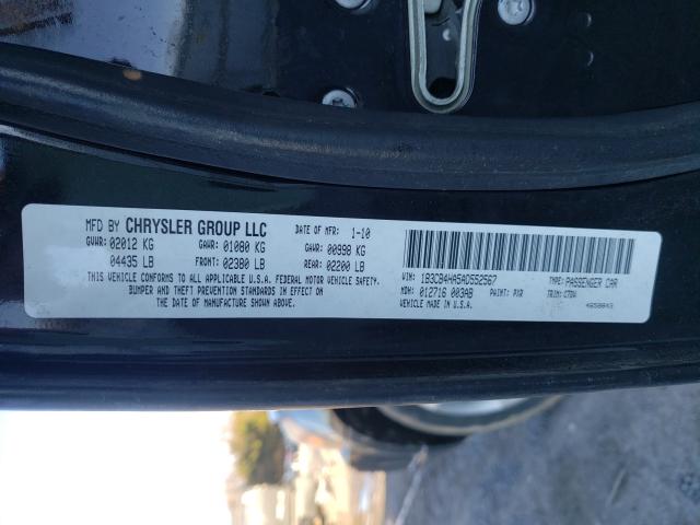 2010 DODGE CALIBER SX 1B3CB4HA5AD552567