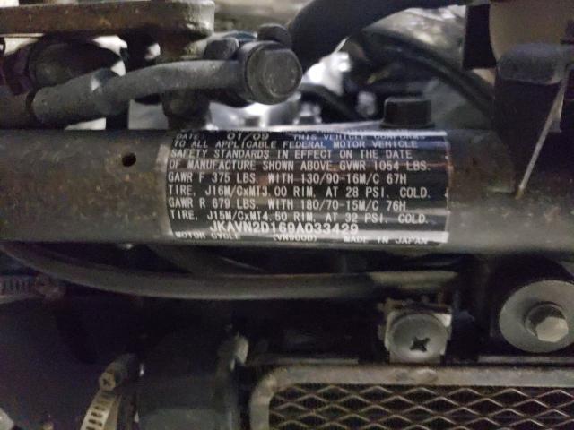 2009 KAWASAKI VN900 JKAVN2D169A033429
