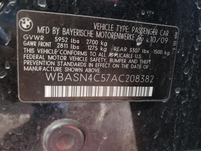 2010 BMW 550 GT WBASN4C57AC208382