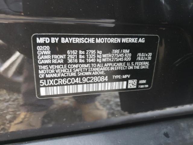 2020 BMW X5 XDRIVE4 - 5UXCR6C04L9C28084