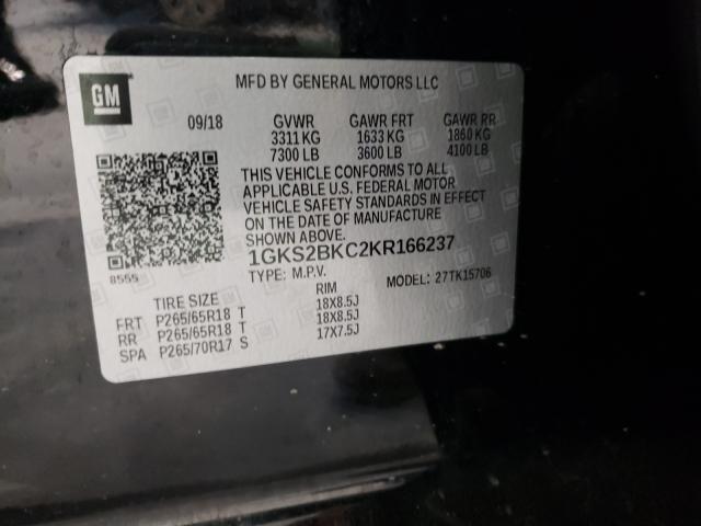 2019 GMC YUKON SLT 1GKS2BKC2KR166237