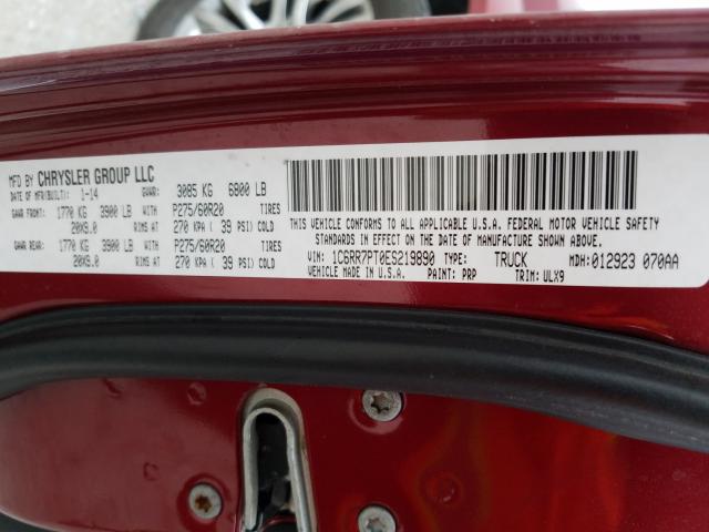 2014 RAM 1500 LONGH 1C6RR7PT0ES219890