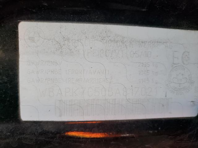 2011 BMW 328 XI WBAPK7C50BA817021